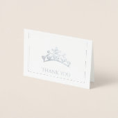 Carte Dorée Miss USA style Pageant Foil Tiara Mini Card (Devant)