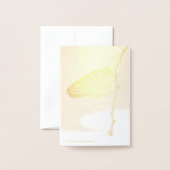 Carte Dorée Monarque sous la lumière du matin (Derrière avec enveloppe)