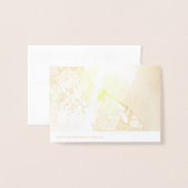 Carte Dorée Monarque sur une branche (Derrière avec enveloppe)