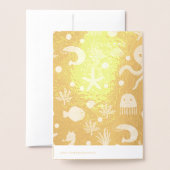 Carte Dorée Monde marin (Derrière avec enveloppe)