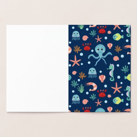 Carte Dorée Monde marin (Intérieur)