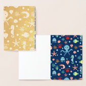 Carte Dorée Monde marin (Affichage)