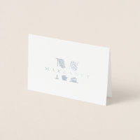 Monogramme de nom initial en lettres grasses