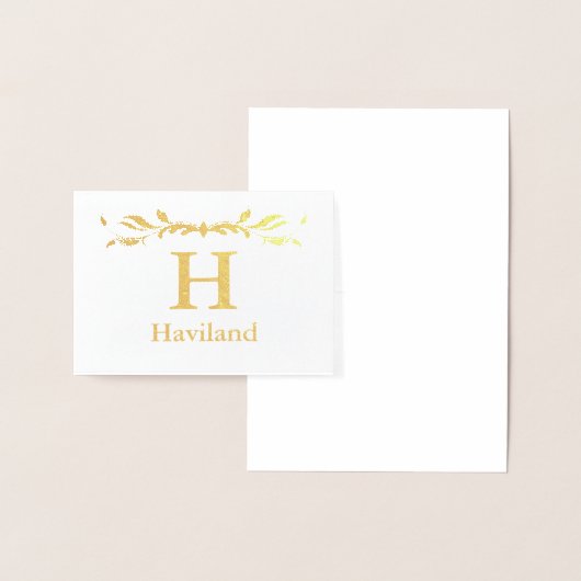 Carte Dorée Monogramme HAMbyWG (Affichage)