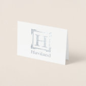 Carte Dorée Monogramme HAMbyWG (Devant)