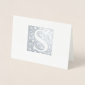 Carte Dorée Monogramme S (Devant)