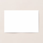 Carte Dorée Monogramme simple vertical à trois lettres bordure (Intérieur)