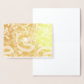 Carte Dorée Motif de dragon chinois Gold Foil (Affichage)