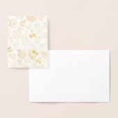 Carte Dorée Motif de fruits (Affichage)