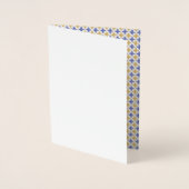 Carte Dorée Motif floral (Devant)