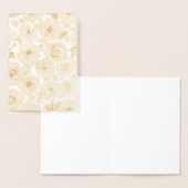 Carte Dorée Motif floral (Affichage)
