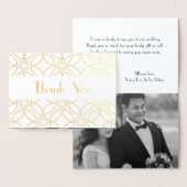 Carte Dorée motif floral doré - motifs déco élégants (Affichage)