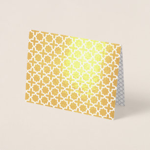 Carte Dorée Motif géométrique beige islamique