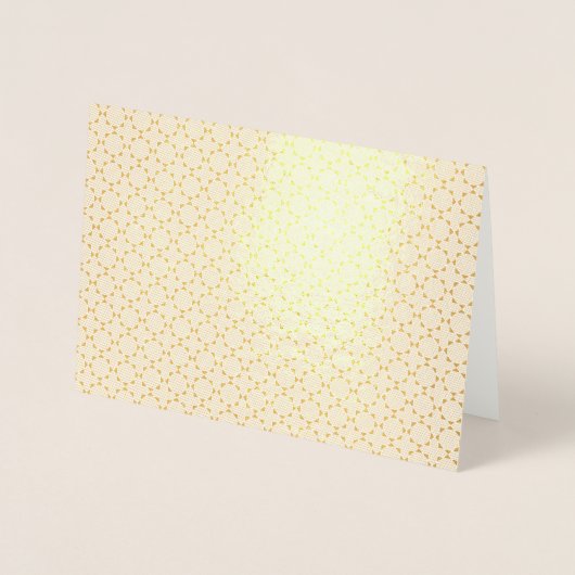 Carte Dorée Motif géométrique islamique (Devant)