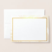 Carte Dorée motif marbré abstrait (Devant avec enveloppe)