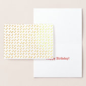 Carte Dorée Motif peint Géométrique Gold Foil (Affichage)