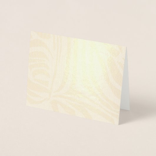 Carte Dorée Motif Zèbre Bleu (Devant)