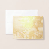 Carte Dorée Motiv, mit Geschenken unterm Weihnachtsbaum 37016 (Devant avec enveloppe)