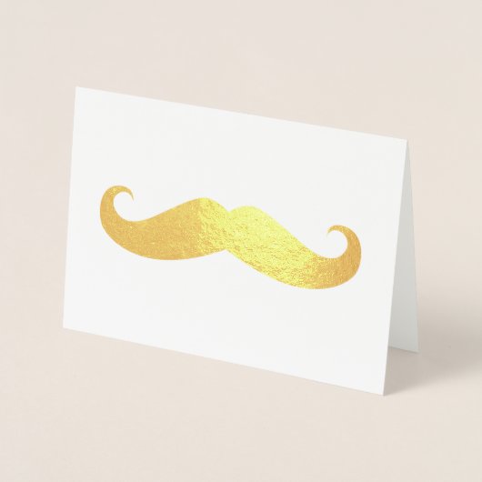 Carte Dorée Moustache (Devant)