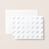 Carte Dorée Moustache (Derrière avec enveloppe)