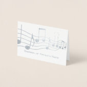 Carte Dorée Musique personnalisée graphique HAMbyWG (Devant)