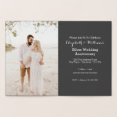 Carte Dorée Noces d'argent 25e anniversaire de mariage (Intérieur)