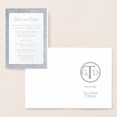 Carte Dorée Noces de Mariage en Or Feuille 25 Ans (Affichage)