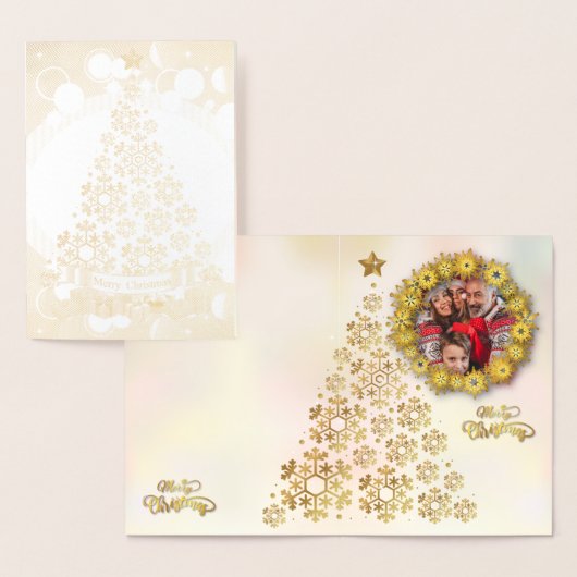 Carte Dorée Noël С (Affichage)