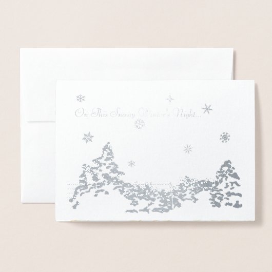 Carte Dorée Noël dans le désert (Devant avec enveloppe)