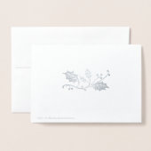 Carte Dorée Noël de Ballerina (Derrière avec enveloppe)