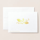 Carte Dorée Noël de Ballerina (Derrière avec enveloppe)