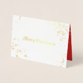 Carte Dorée Noël et Nouvel An (Devant)