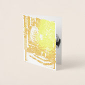 Carte Dorée Noël hongrois de 1896 - or (Devant)