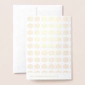 Carte Dorée Noël Joy Elegant (Derrière avec enveloppe)