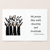 Carte Dorée Noël Joy Elegant (Intérieur)