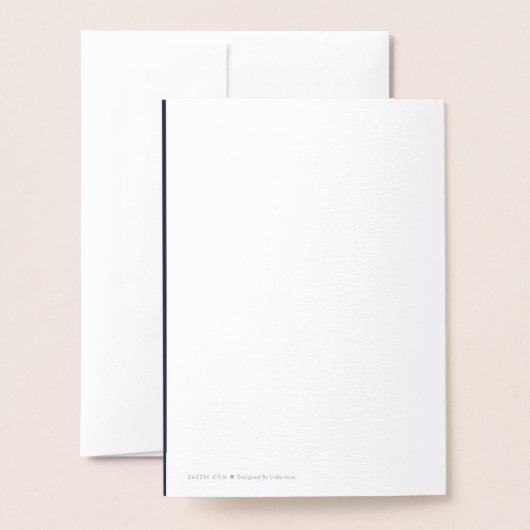 Carte Dorée Noël Paix Arbres À feuillage persistant (Derrière avec enveloppe)