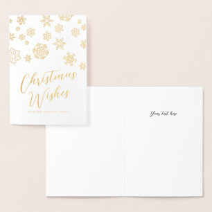 Carte Dorée Noël Wis Or