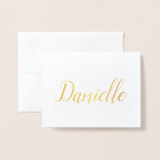 Carte Dorée Nom personnalisé | Bridesmaid | Danielle