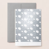 Carte Dorée Nom personnalisé Thanksgiving Real (Derrière avec enveloppe)