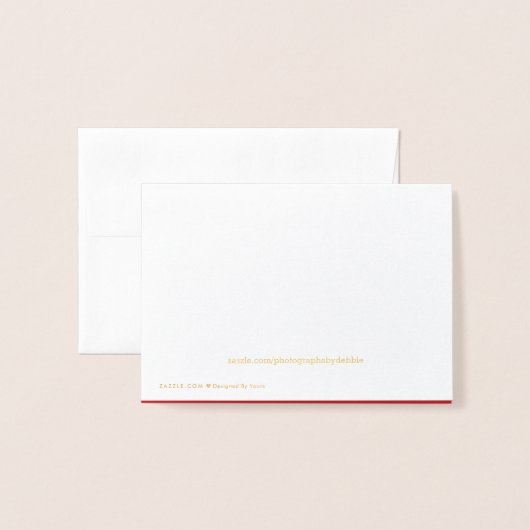 Carte Dorée Nom Place Card Or Foiled ChristmasTree & Stars (Derrière avec enveloppe)