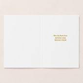 Carte Dorée Non-Traditionnel OH CERF Quelle année Vacances (Intérieur)