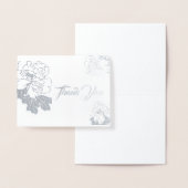 Carte Dorée Note Merci-carte-petite taille (Affichage)