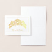 Carte Dorée Note Merci-carte-petite taille (Affichage)