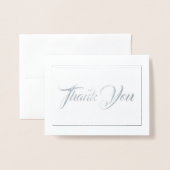 Carte Dorée Note Merci-carte-petite taille (Devant avec enveloppe)