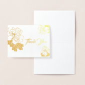 Carte Dorée Note Merci-carte-petite taille (Affichage)