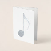 Carte Dorée note musicale (Devant)