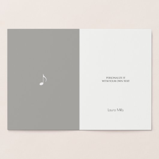 Carte Dorée note musicale (Intérieur)