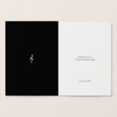 Carte Dorée note musicale / clef de treize sur or (Intérieur)