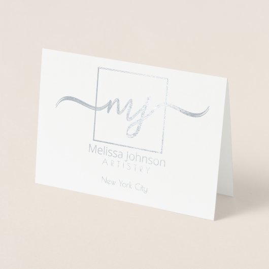 Carte Dorée Note personnalisée élégante (Devant)
