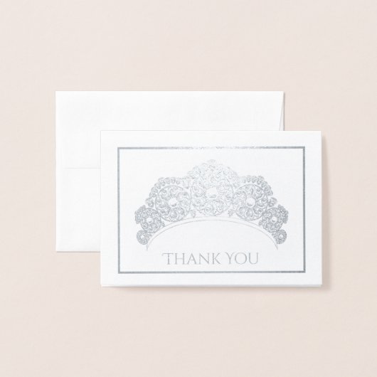 Carte Dorée Note Taille Merci-Mini (Devant avec enveloppe)